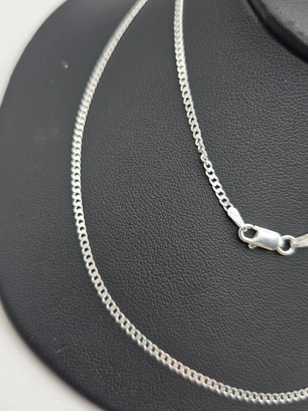 Sterling Silver 925 High Polished Super Flat Curb Link Chain 24 inches 1.8mm